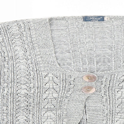 first catch Womens Grey   Cape Jumper Size XL