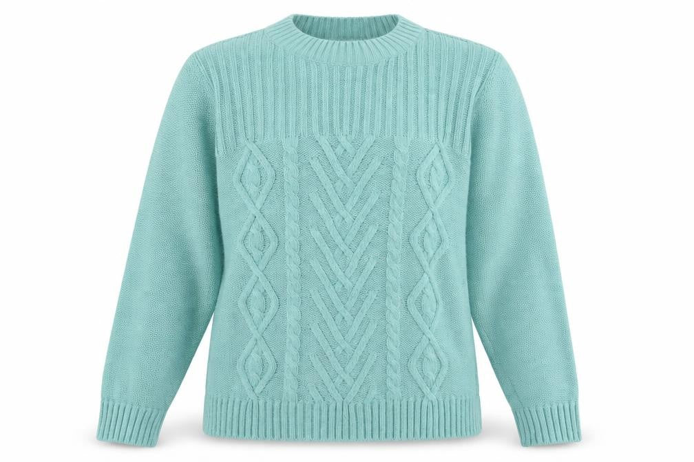 Womens UK Size 14 afibel Green Pullover Jumper