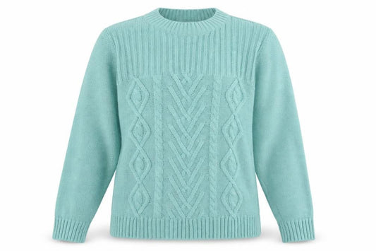 Womens UK Size 14 afibel Green Pullover Jumper