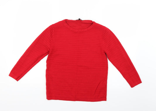 Womens UK Size 6 Warehouse Red Pullover Jumper