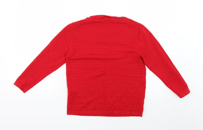 Womens UK Size 6 Warehouse Red Pullover Jumper