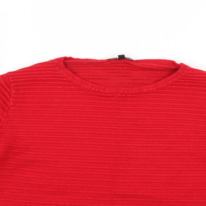 Womens UK Size 6 Warehouse Red Pullover Jumper
