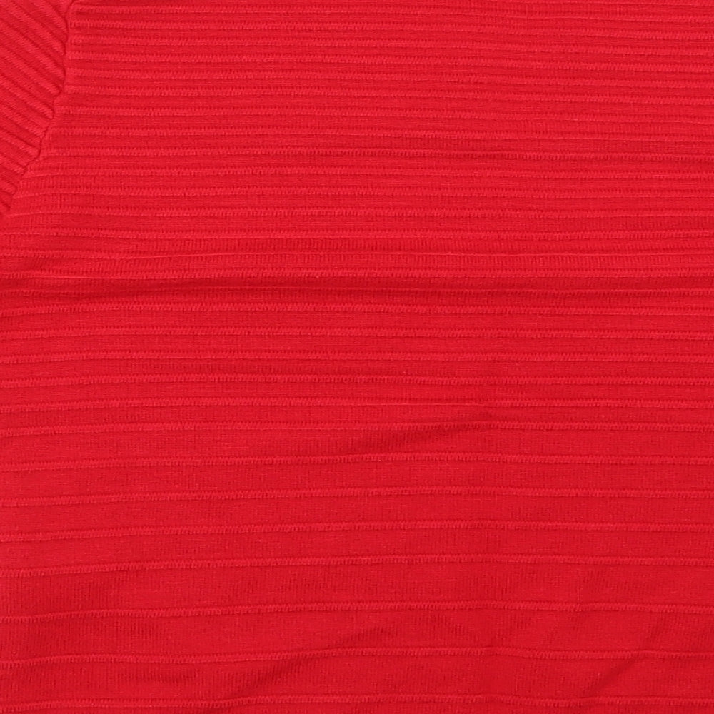 Womens UK Size 6 Warehouse Red Pullover Jumper
