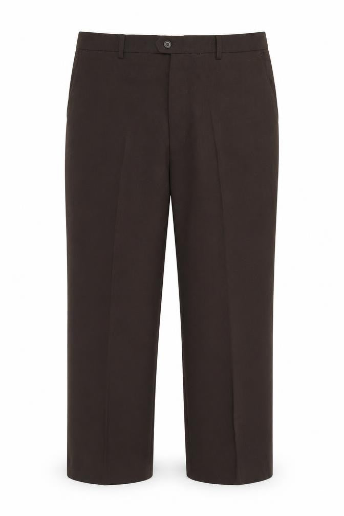 Mens UK Size S Preworn Regular Fit  Brown Trousers