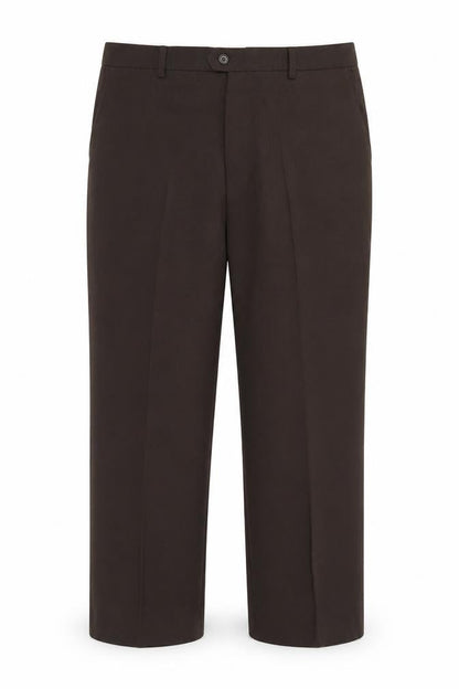 Mens UK Size S Preworn Regular Fit  Brown Trousers