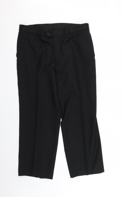 greenwoods Mens Black   Trousers  Size 36 L22 in