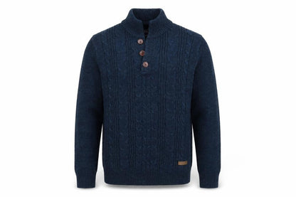 Mens UK Size M Easy Blue Pullover Jumper