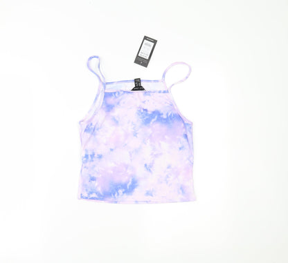 Womens UK Size 10 New Look Purple Camisole Tank