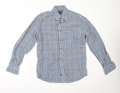 Mens UK Size M Gap Blue  Button-Up Long Sleeve Casual Shirt