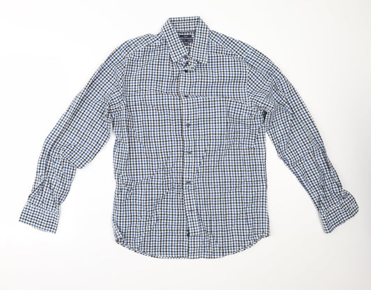 Mens UK Size M Gap Blue  Button-Up Long Sleeve Casual Shirt