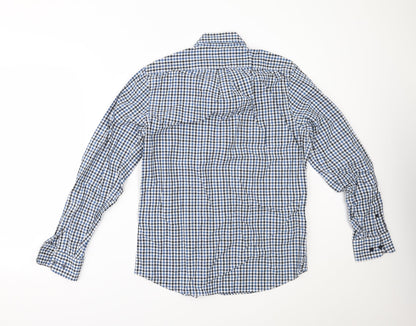 Mens UK Size M Gap Blue  Button-Up Long Sleeve Casual Shirt