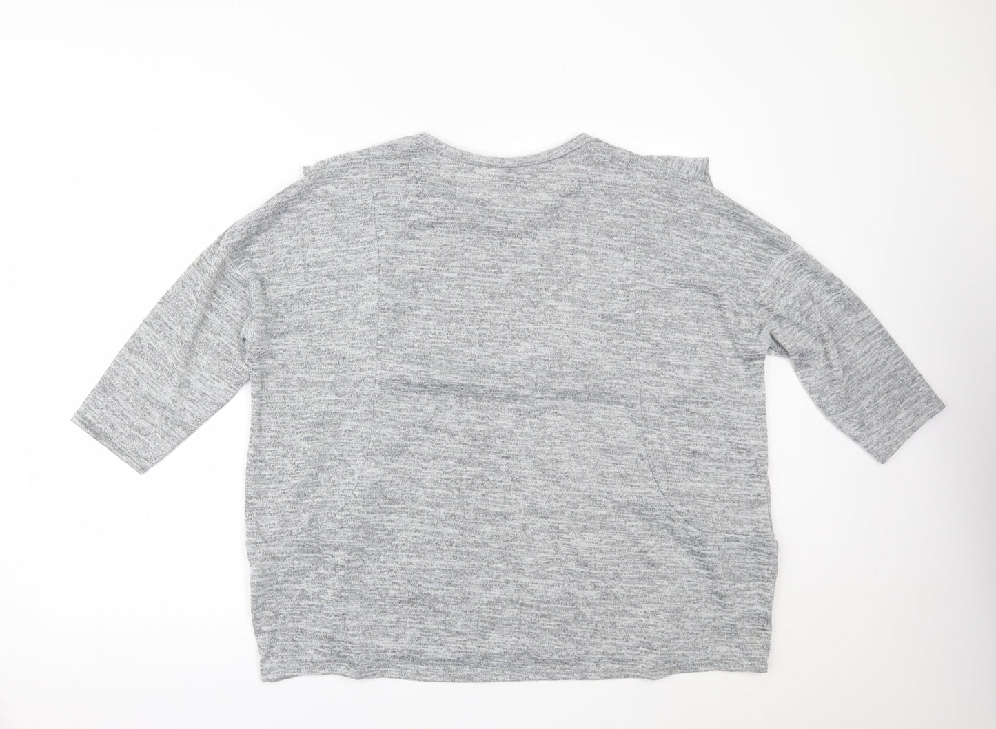Womens UK Size 20 Red Herring Grey Basic Blouse