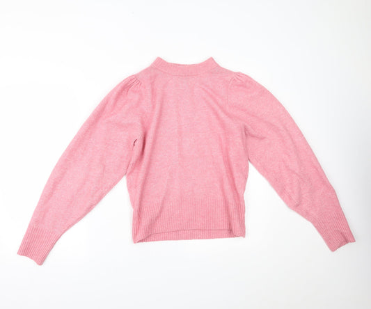 Womens UK Size S H&M Pink Pullover Jumper