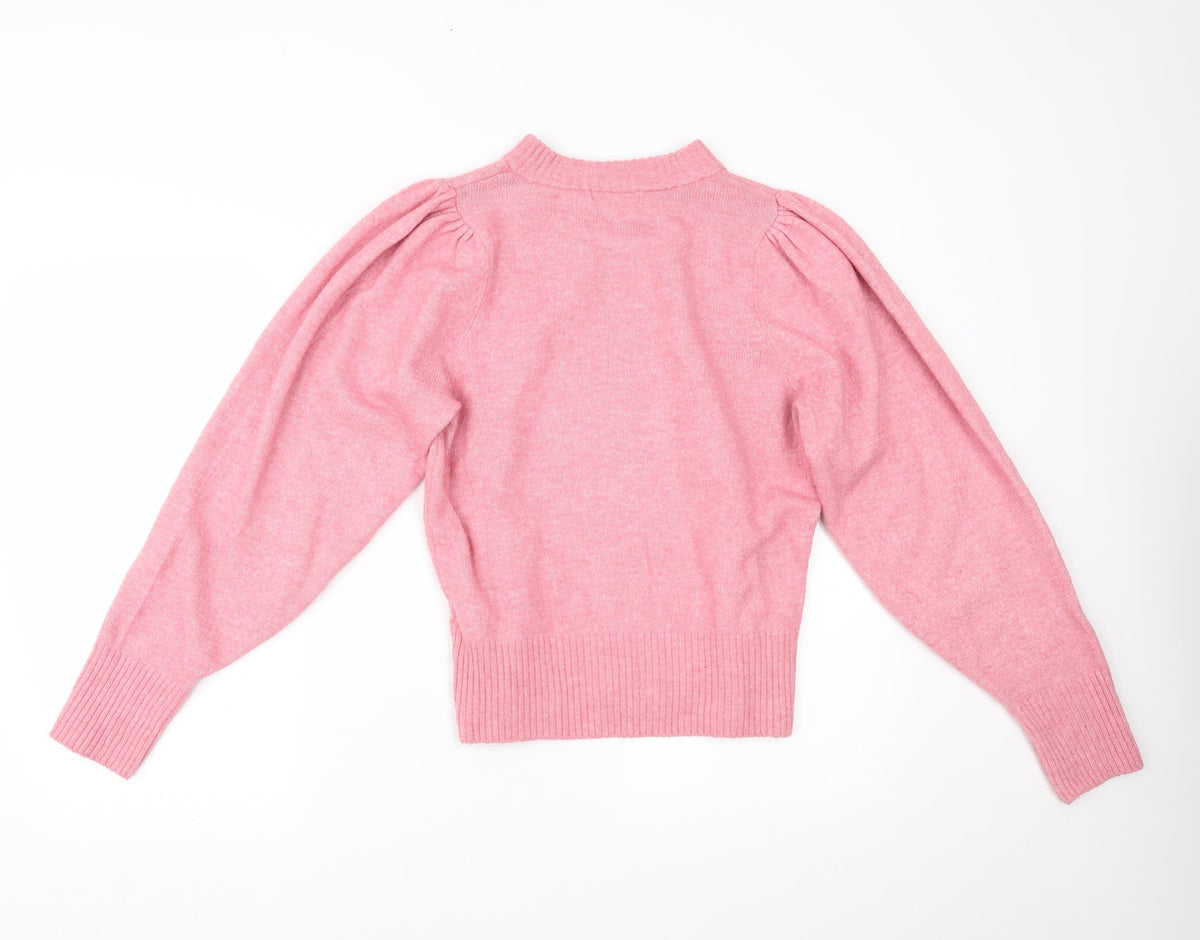 Womens UK Size S H&M Pink Pullover Jumper