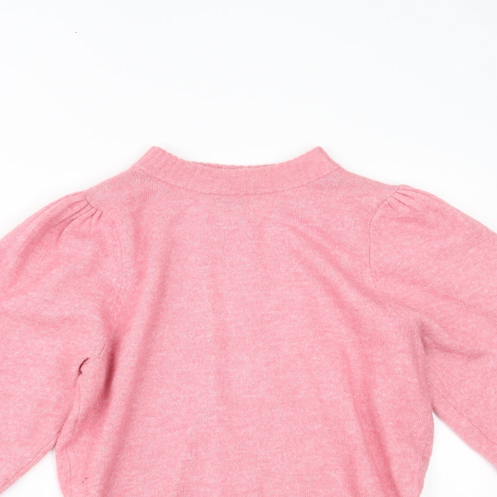 Womens UK Size S H&M Pink Pullover Jumper