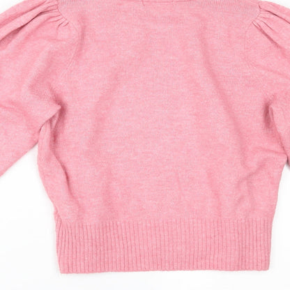 Womens UK Size S H&M Pink Pullover Jumper
