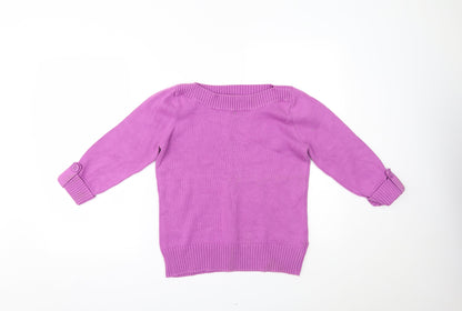 Womens UK Size 14 Marks and Spencer Purple Pullover Jumper
