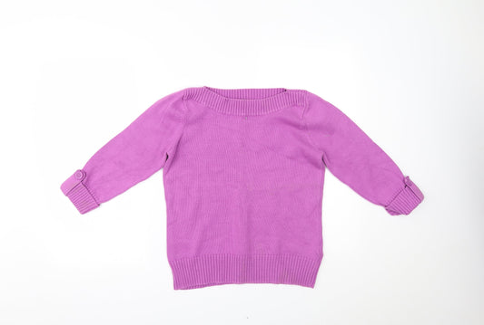 Womens UK Size 14 Marks and Spencer Purple Pullover Jumper