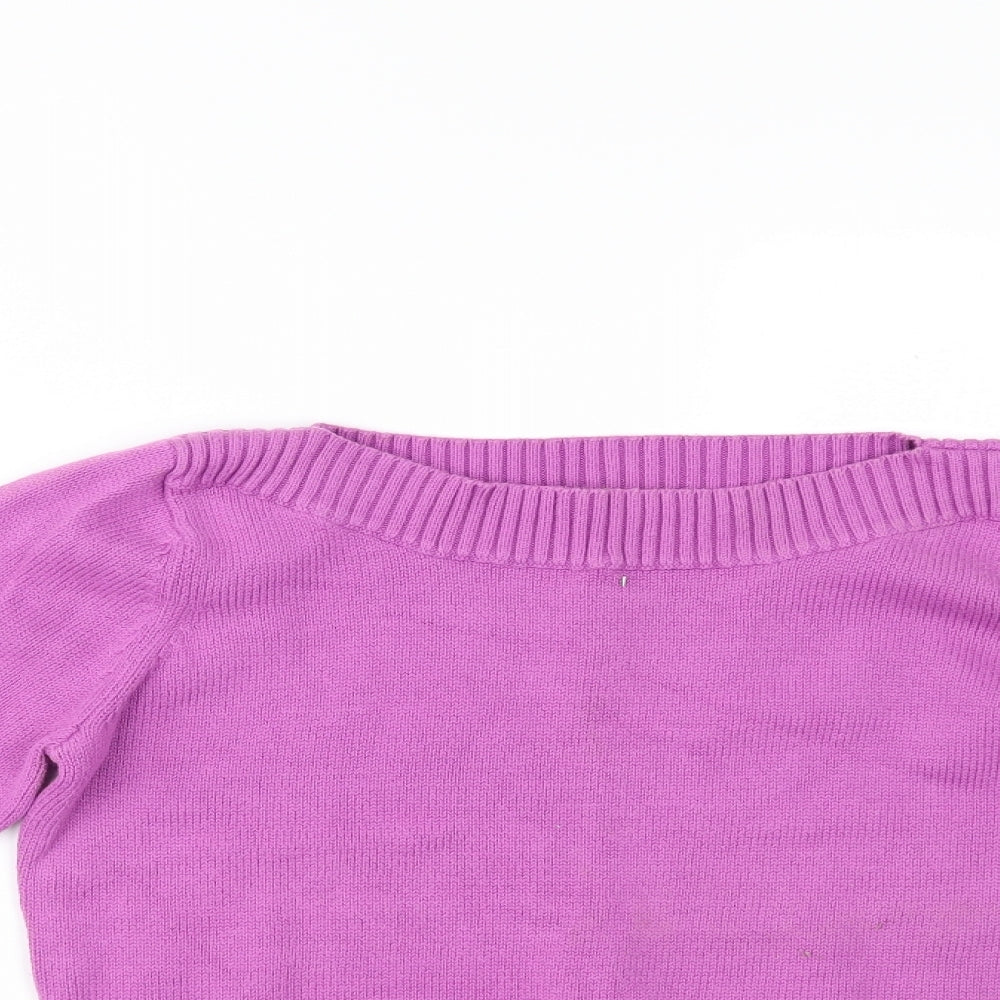 Womens UK Size 14 Marks and Spencer Purple Pullover Jumper