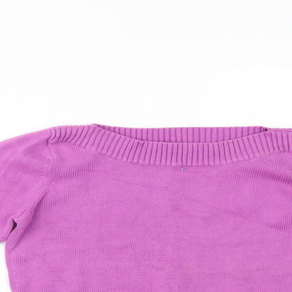 Womens UK Size 14 Marks and Spencer Purple Pullover Jumper