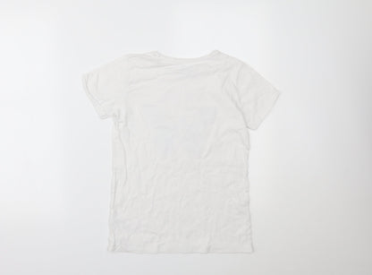Primark Girls White   Pullover T-Shirt Size 11-12 Years