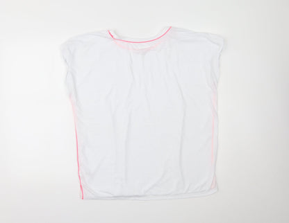 George Womens White   Pullover T-Shirt Size XL