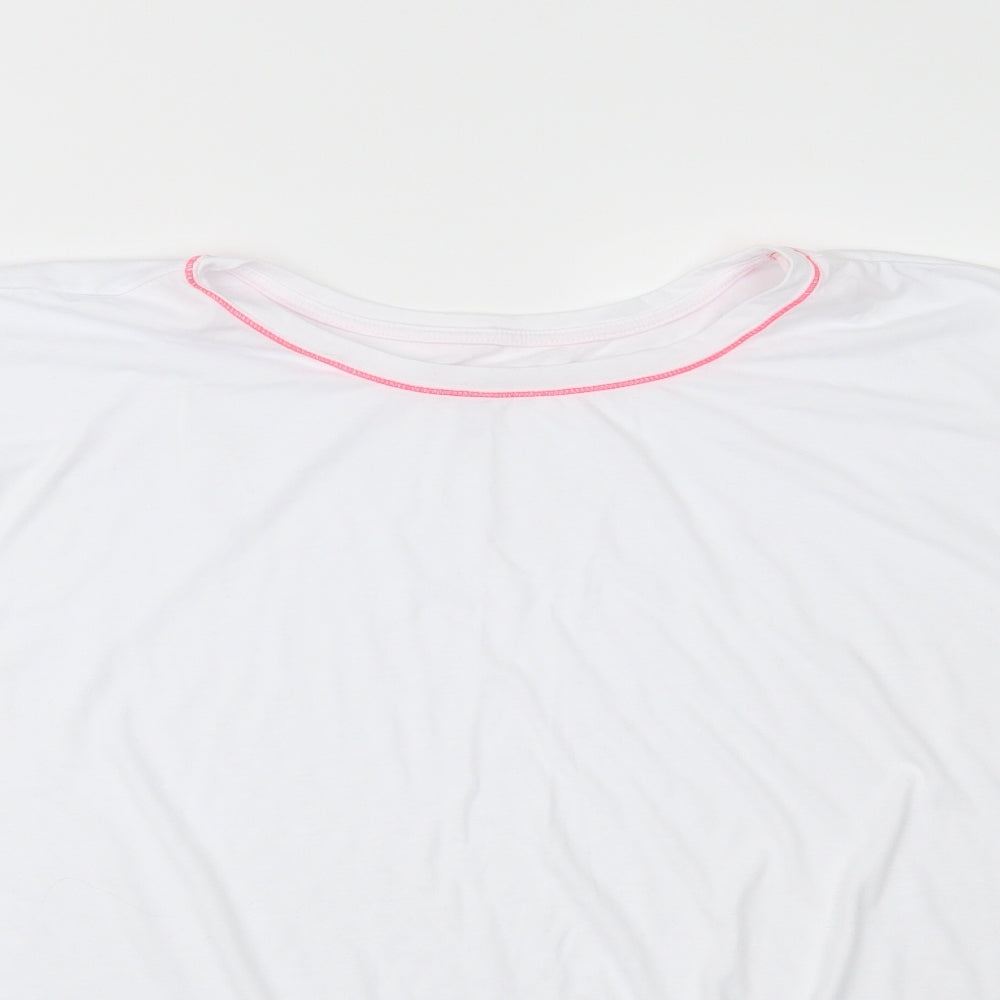 George Womens White   Pullover T-Shirt Size XL