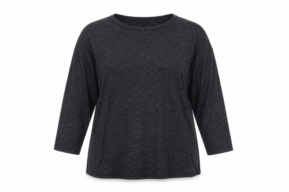 Womens UK Size 10 New Look Grey Basic Blouse