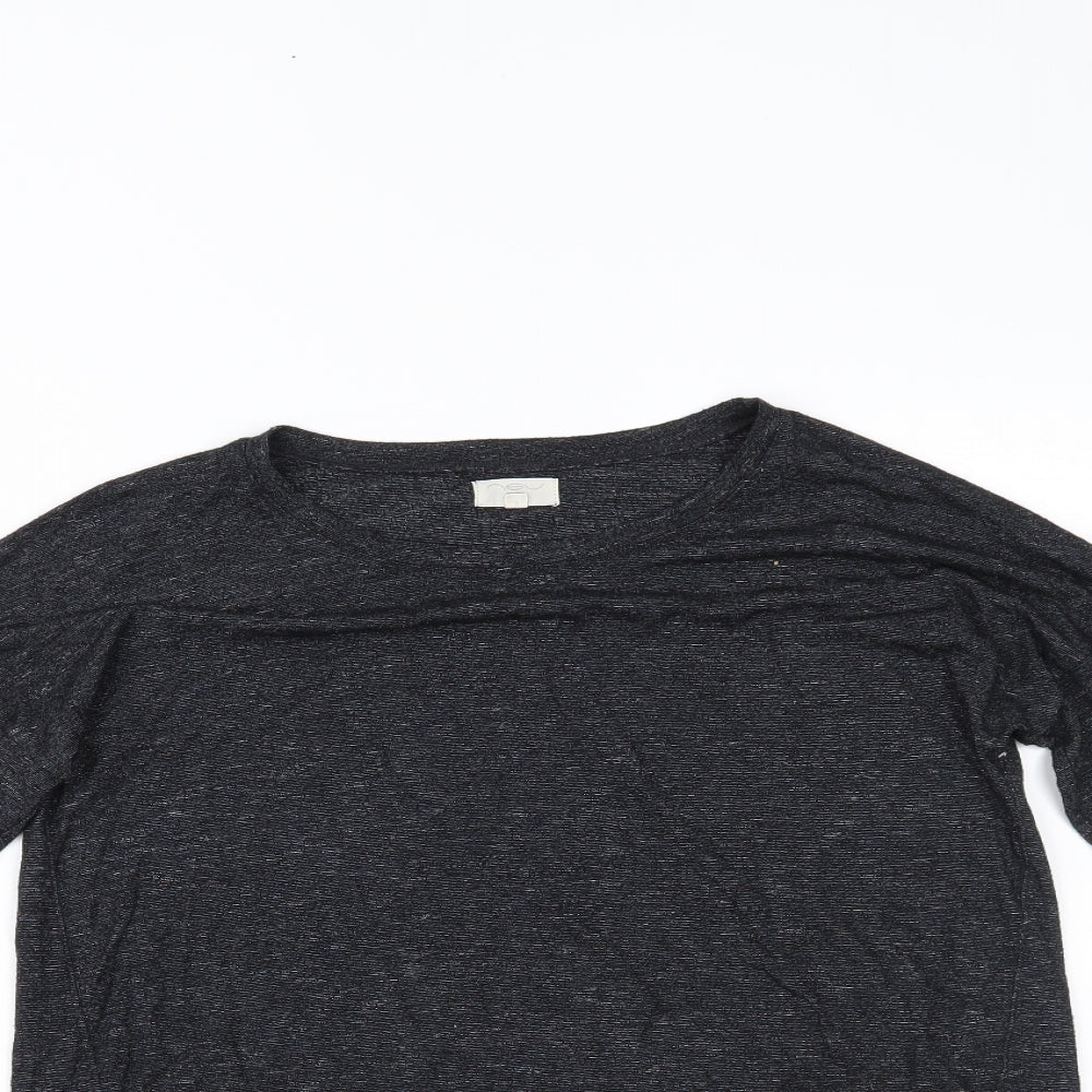Womens UK Size 10 New Look Grey Basic Blouse