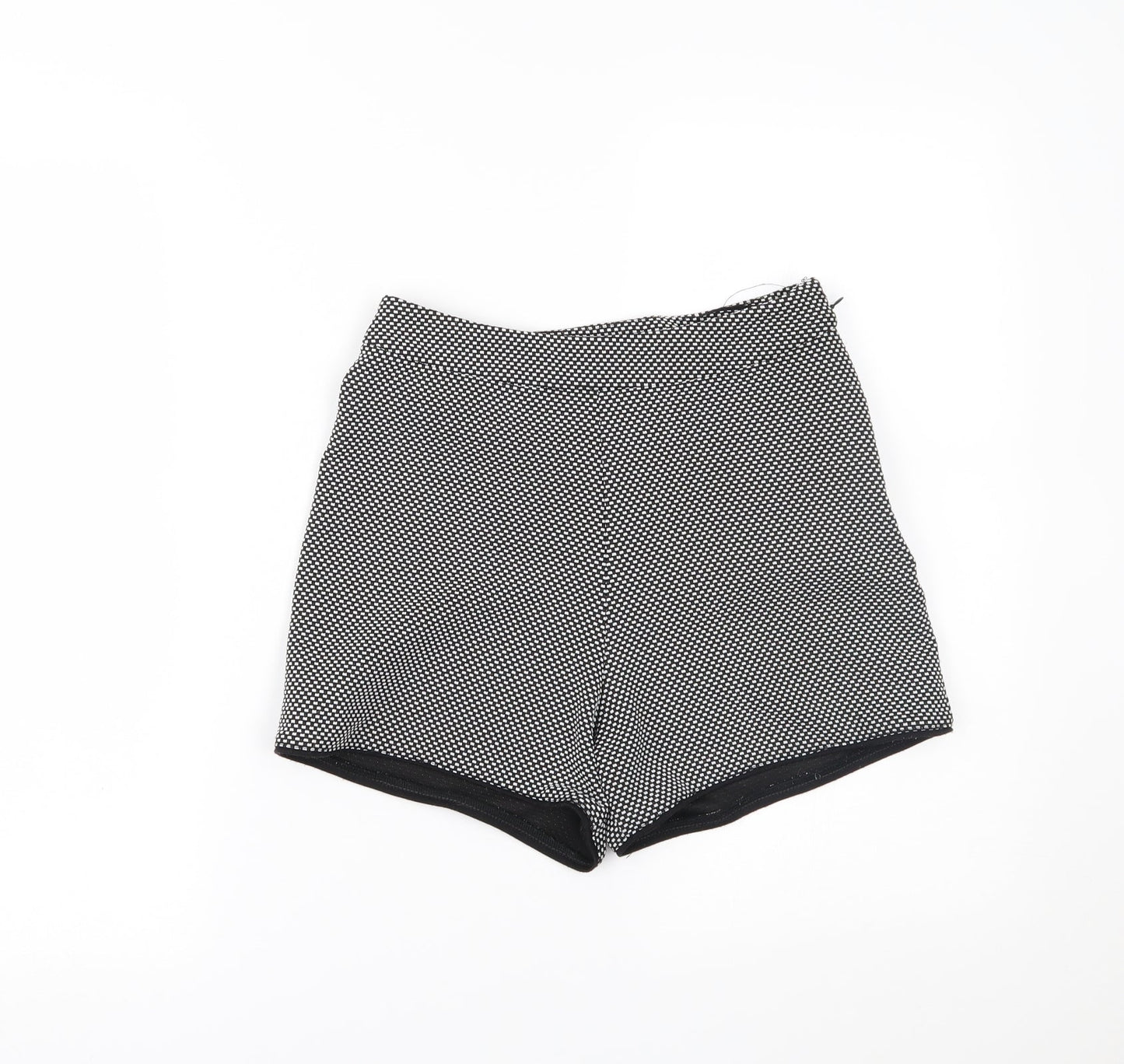 Lipsy Womens Black Polka Dot  Hot Pants Shorts Size 8