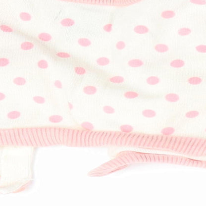 Gap Girls Pink Polka Dot  Cardigan Jumper Size 3-6 Months