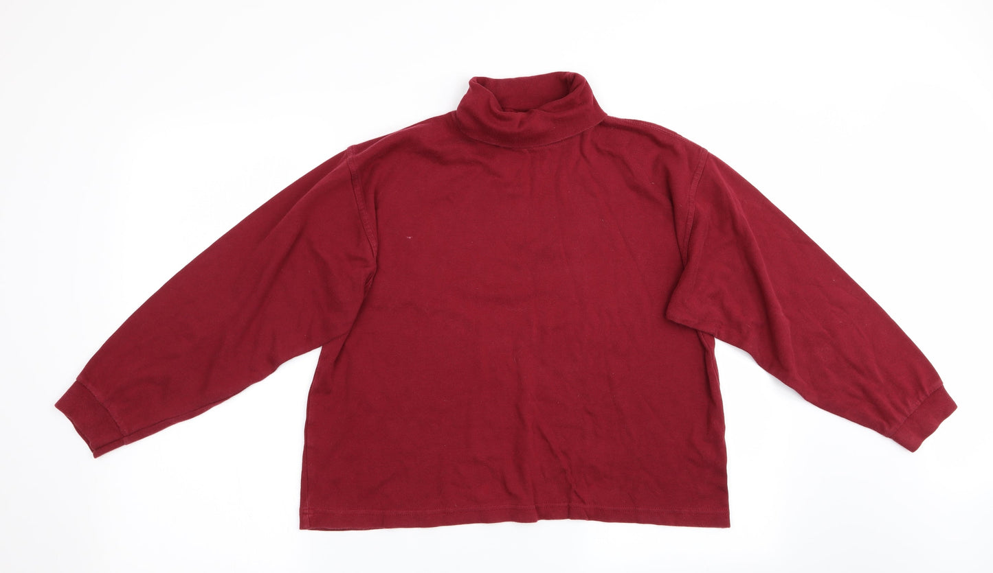 Womens UK Size M Compliments Red Pullover Jumper