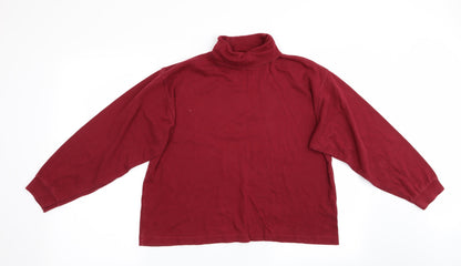 Womens UK Size M Compliments Red Pullover Jumper