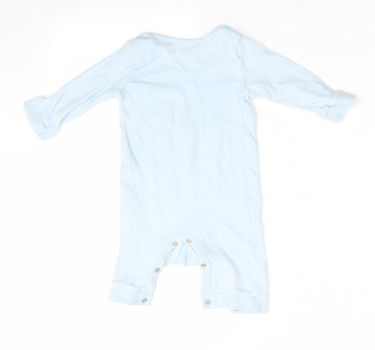 Blue Zoo Boys Blue Solid   One Piece Size 3-6 Months  - I wake up awesome