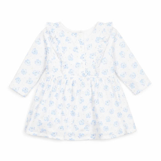 Matalan Girls Blue Floral  A-Line  Size 3-6 Months