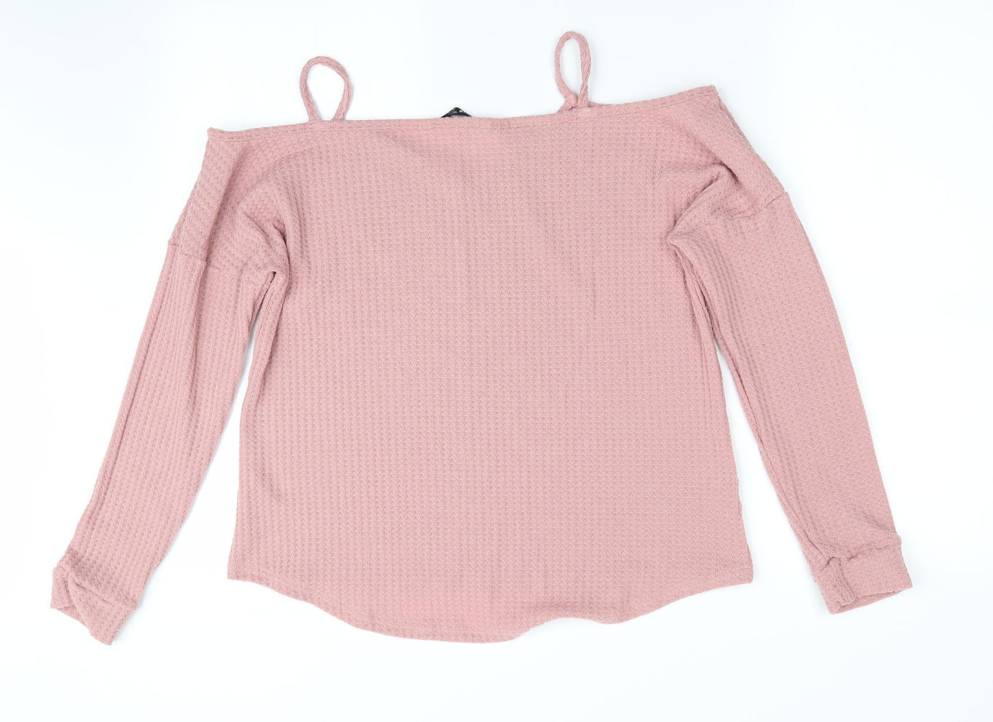 SheIn Womens Pink   Pullover Jumper Size 12  - Cut out shoulders
