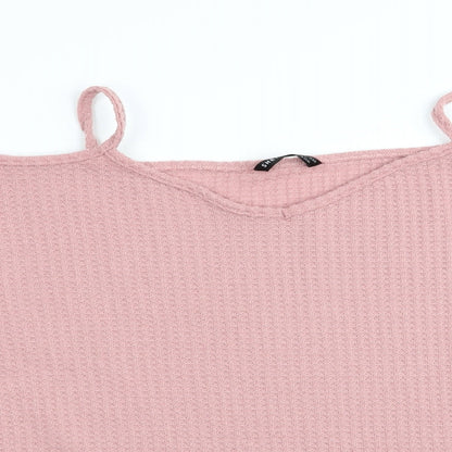SheIn Womens Pink   Pullover Jumper Size 12  - Cut out shoulders