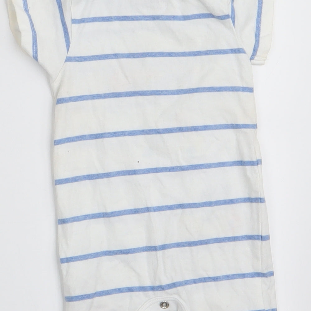Blue Zoo Boys Blue Animal Print  Romper One-Piece Size 3-6 Months  - Daddy & Me