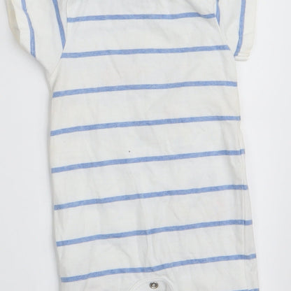 Blue Zoo Boys Blue Animal Print  Romper One-Piece Size 3-6 Months  - Daddy & Me