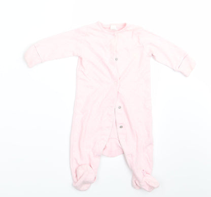 NEXT Girls Pink Polka Dot  Babygrow One-Piece Size 3-6 Months