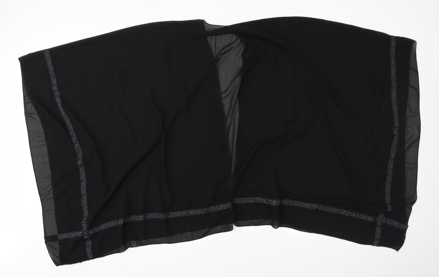 Womens UK Size One Size Preworn Black Cape Jumper