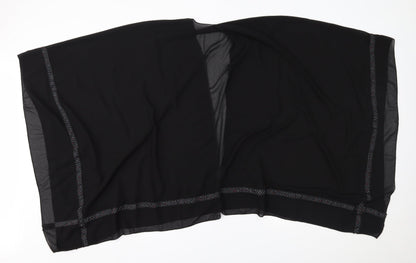 Womens UK Size One Size Preworn Black Cape Jumper