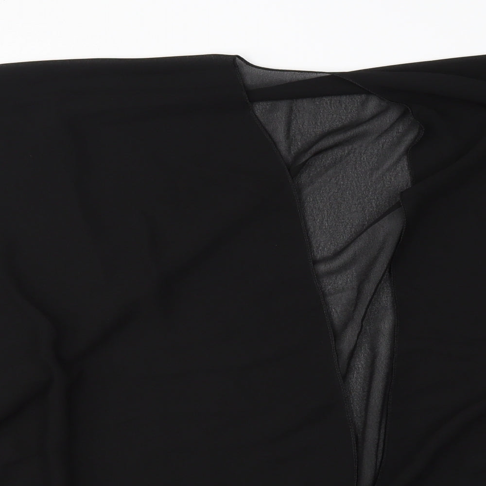 Womens UK Size One Size Preworn Black Cape Jumper