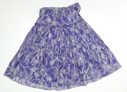 BM Womens Purple   A-Line  Size M  - strapless