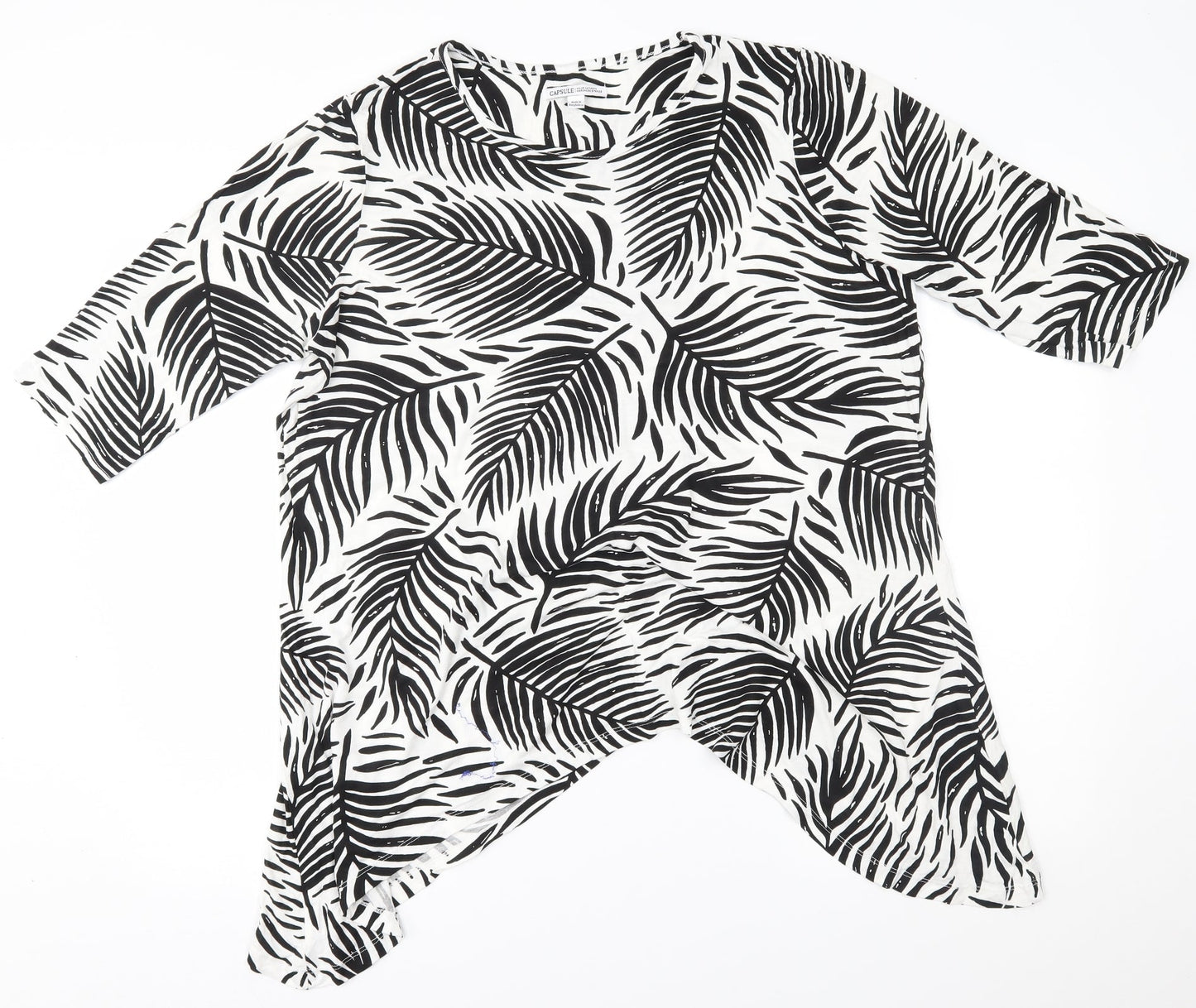 capsule Womens White Floral  Basic Blouse Size 20