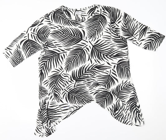 capsule Womens White Floral  Basic Blouse Size 20