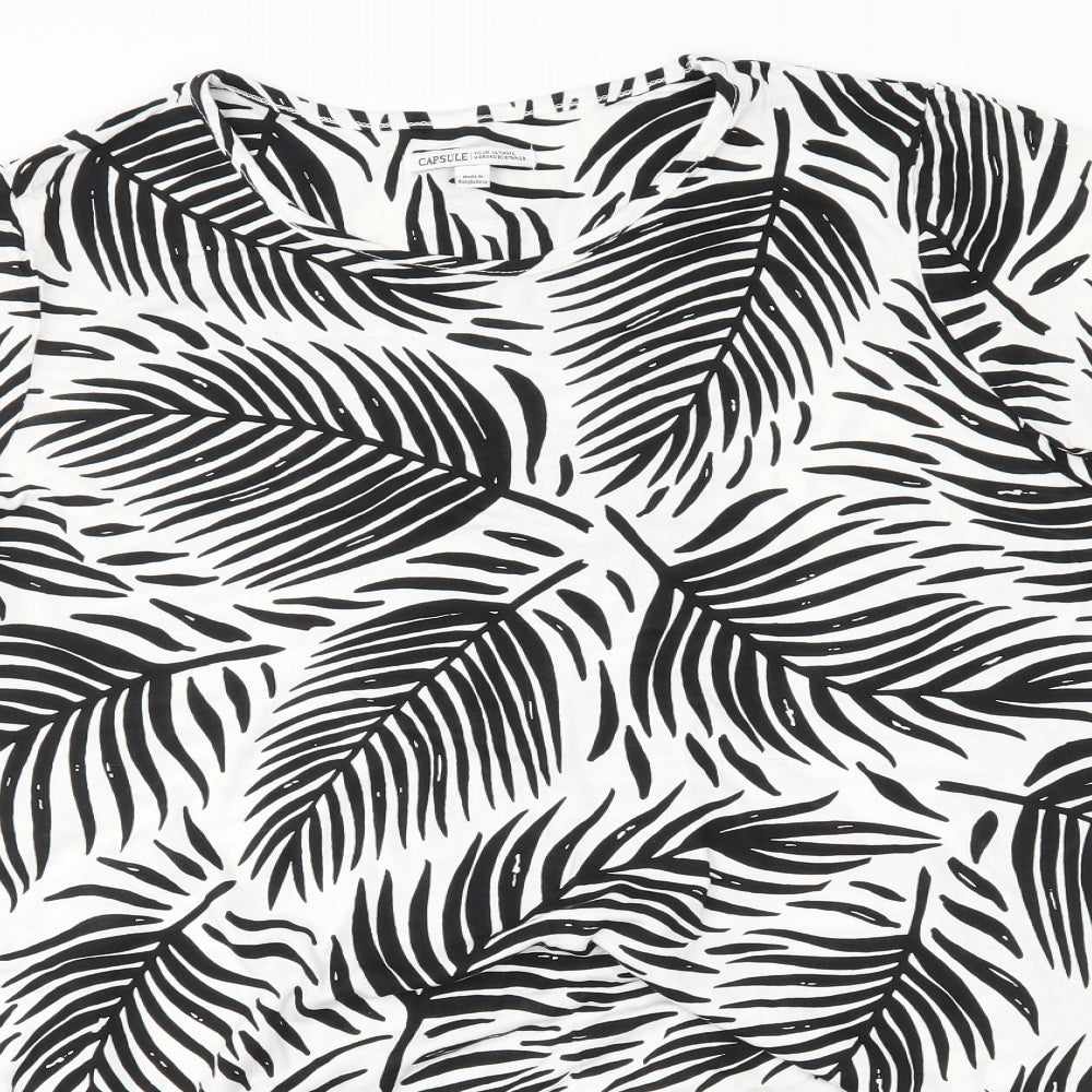 capsule Womens White Floral  Basic Blouse Size 20