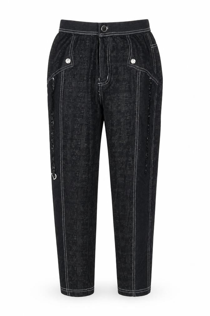 Womens UK Size S Preworn  Jogger Black Leggings