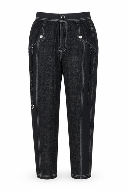 Womens UK Size S Preworn  Jogger Black Leggings