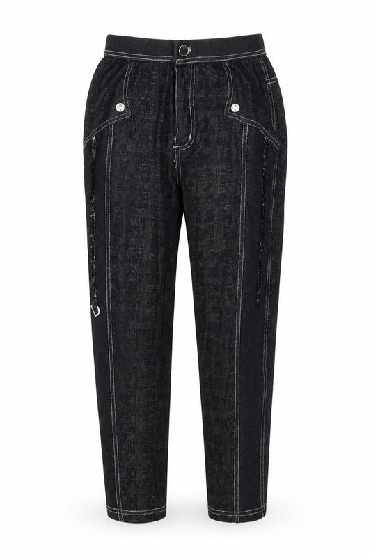 Womens UK Size S Preworn  Jogger Black Leggings